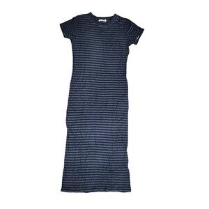 Rag & bone maxi body con Navy & Black Striped Maxi Dress Size Small tee shirt